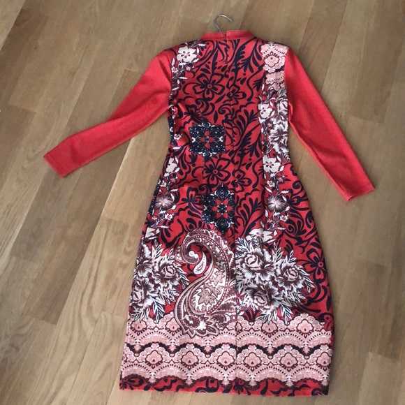 Beautiful Qi Pao Inspired Dress - Picture 2 of 5